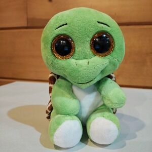 Ty‎ Beanie Boo Turbo Turtle Plush Stuffed Animal Toy Green 6" 2022 Lovey Beanbag